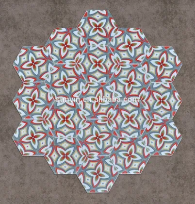 Hexagonal ceramic tiles for Floor and Wall