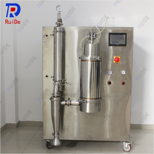 Vacuum low temperature spray dryer for laboratory use