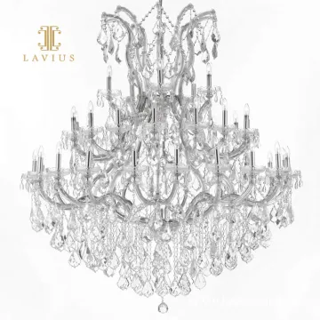 high luxury custom villa chandelier white candle crystal villa chandelier 2022 new retro chandelier