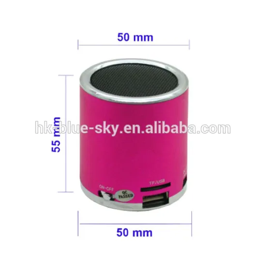 cheap price round shaped mini rohs speaker with usb supporting