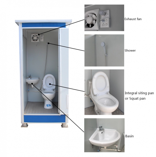 luxury porta potty for sale