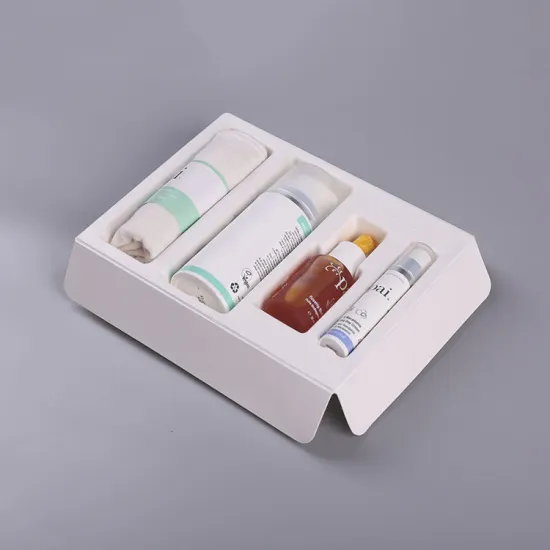 Recyclable Pulp Molded Cosmetics Packaging Tray Inserts