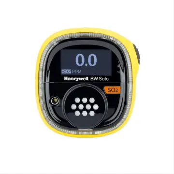 Honeywell BW Solo Single-Gas Detector - SO2, 0 to 100 ppm, Bluetooth, Yellow
