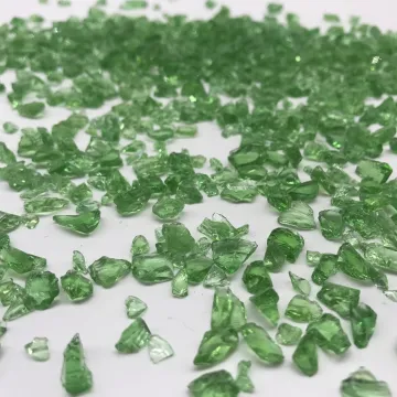 Colorful Clear Crushed Glass Supplier for Building Applications