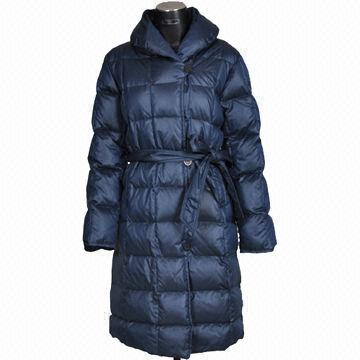 Women's fashion down jacket, made of 300T polyester fabric