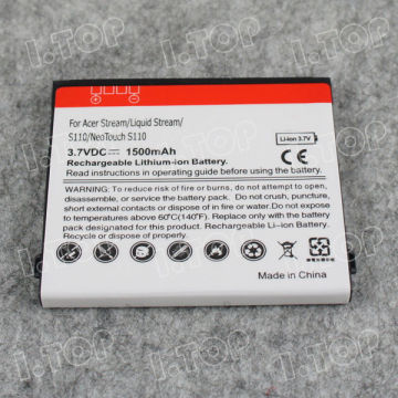 Hot 1500mAh Mobile Phone Battery For Acer S110 NeoTouch Liquid Stream