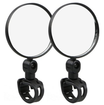 360 Degree Bicycle Rearview Mirror - Wide Angle Convex Mirror for Electric Vehicles
