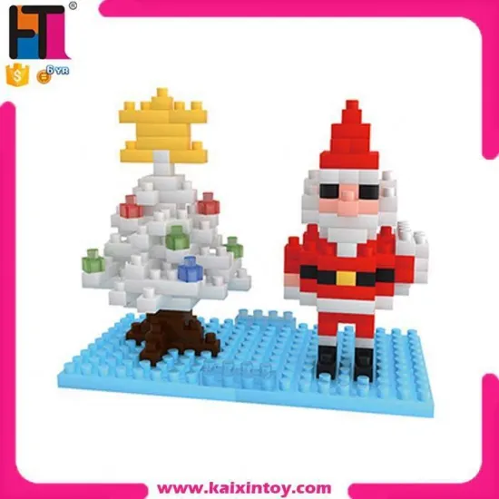 166PCS tree model Father Christmas building blocks 3d christmas toy for children