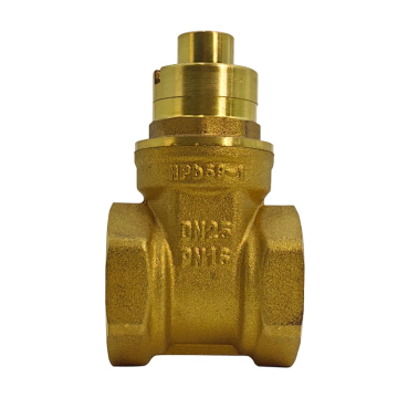 Brass Magnetic Gate Valve with Key - Water Meter Front Anti-theft Locking Valve