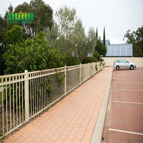 Hot dip galvanized steel palisade fencing