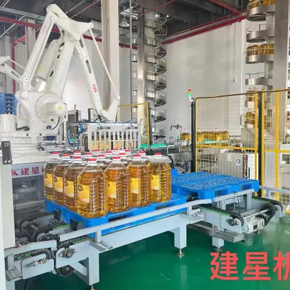 Kawasaki Robotic Palletizer for Rice Bags and Bottles
