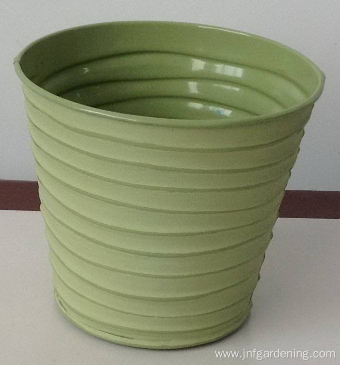 Plant potted craft iron bucket