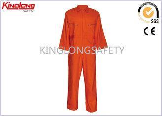 Orange Fire Resistant Coveralls Hi Visibility Clothing With