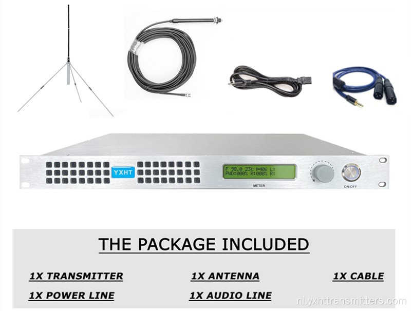 FM-zenderapparatuur voor radiostation