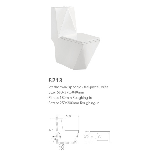 Bathroom Sanitary ware gold Ceramic Siphon One-piece Toilet