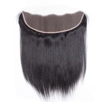 Affordable Virgin Brazilian Lace Frontal with Baby Hair: 13x4 Straight Frontal and Closure