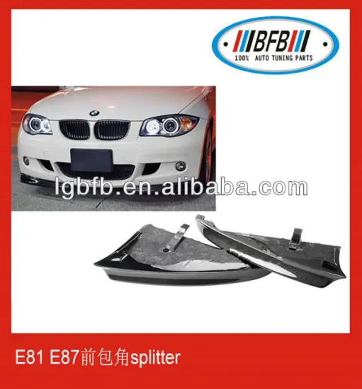 CARBON FIBER FRONT BUMPER SPLITTER FOR BMW 1 SERIES E81 E87