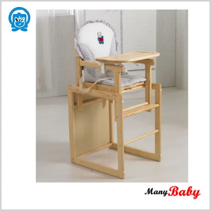 2015 new baby wooden chair, adjustable baby Dining Chair,wooden baby high chair,portable baby chair,baby feeding chair factory