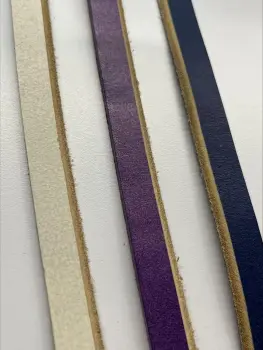 special color light painting leather welt