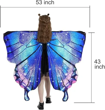 Girl's Butterfly Costumes Party Halloween Butterfly Wings