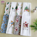 Christmas series printed cotton towels