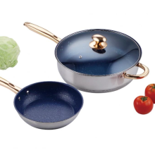 Commercial stainless steel frying pan