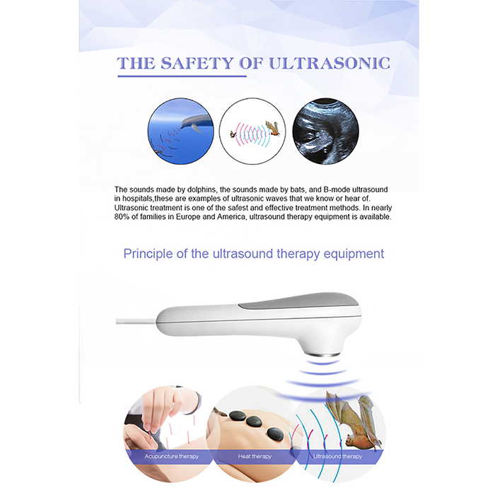 Body pain reduction ultrasound shock wave therapy machine