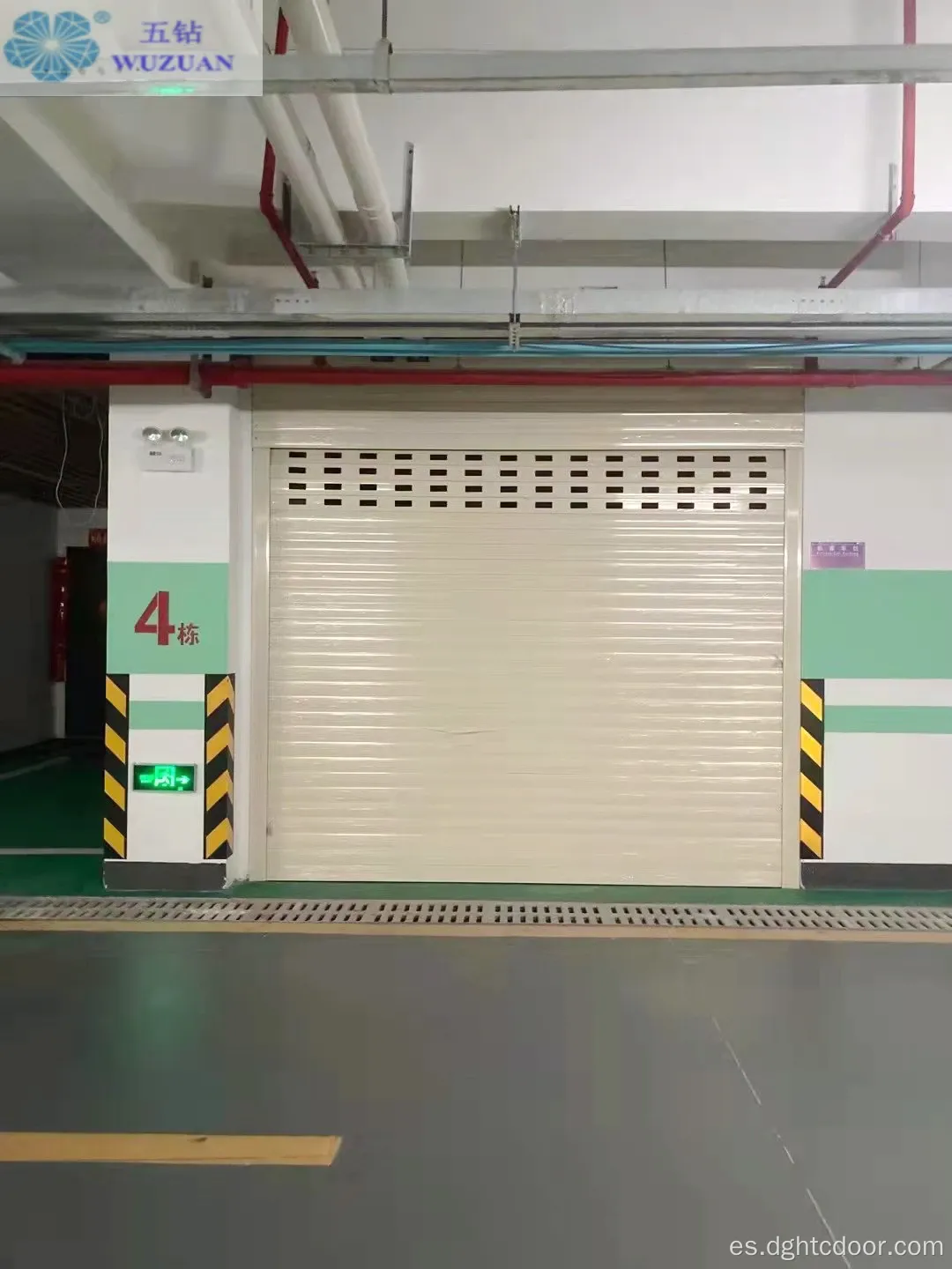 Puerta de garaje externo de aleación de aluminio