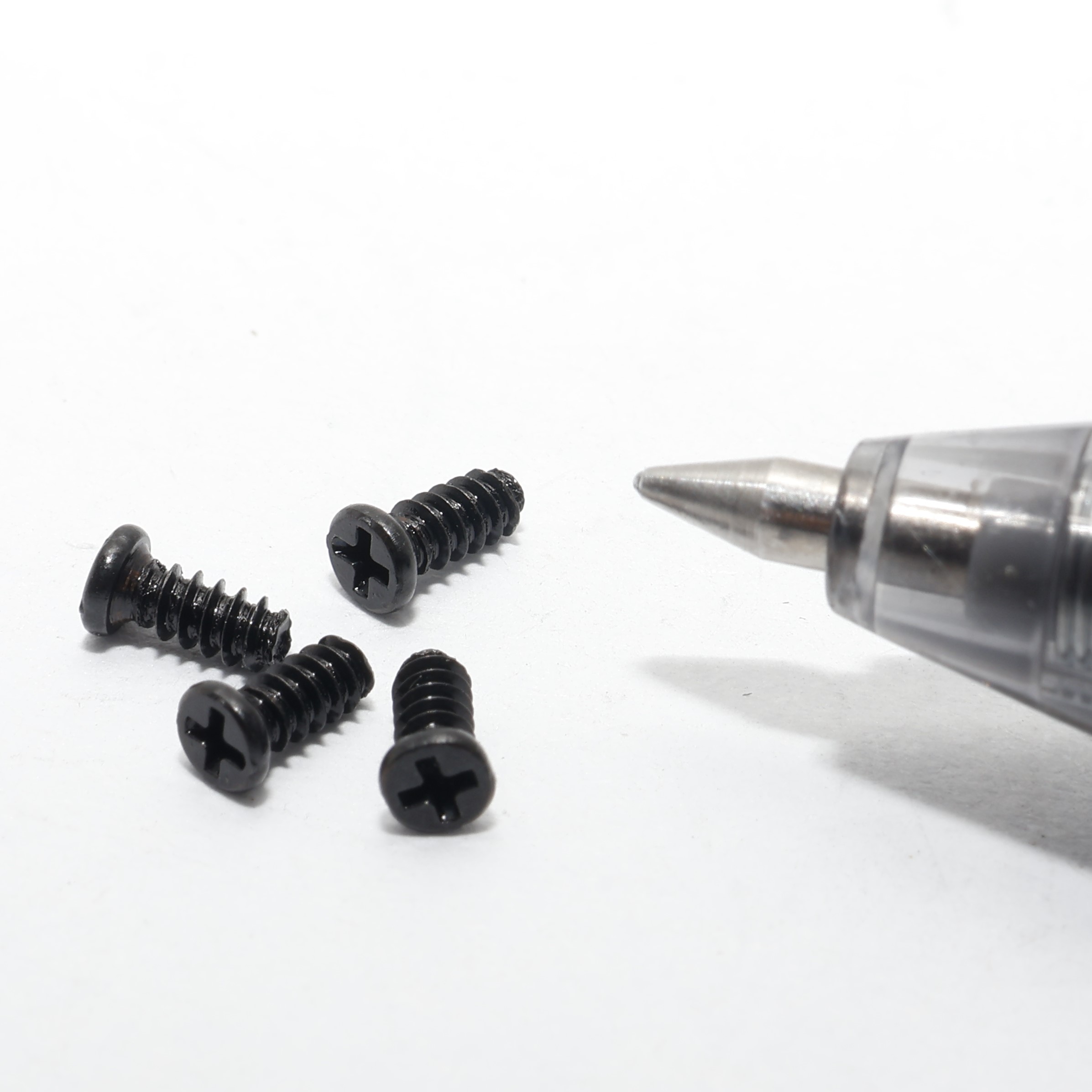 GB845 M1.7*4*2.5 SUS304 pan head cross machine screws black