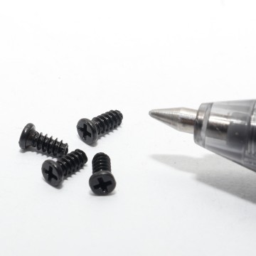 GB845 M1.7*4*2.5 SUS304 pan head cross machine screws black