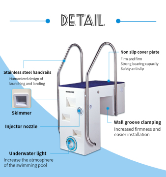 Wall-Mounted Swimming Pool Filter - Customized 1.2 HP to 1.5 HP Integrated Filter