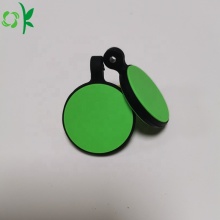 Tag de identificação de cão de silicone com logotipo de design personalizado