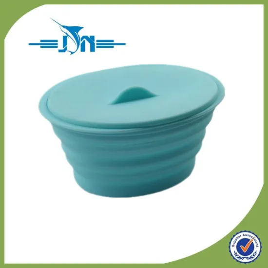 Hot Selling New Design 100% Food Grade Collapsible Silicone Lunch Box