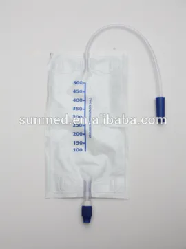 Disposable urine leg bag