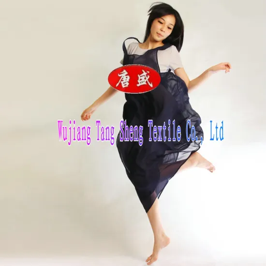 Recycled polyester satin weave chiffon fabric for blouse