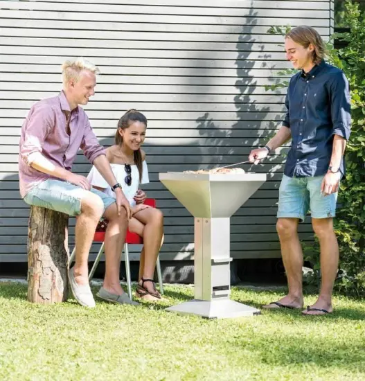 Direct plus Charcoal Grill Stainless Steel BBQ Station Barbeque Chimney Grills