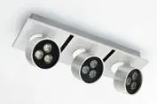 Modern LED 3 heads ceiling spot light, LED 3*3*1W