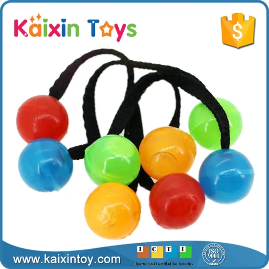 10286567 Assorted Colors Thumb Chucks Roll Plastic Fidget Ball With Light