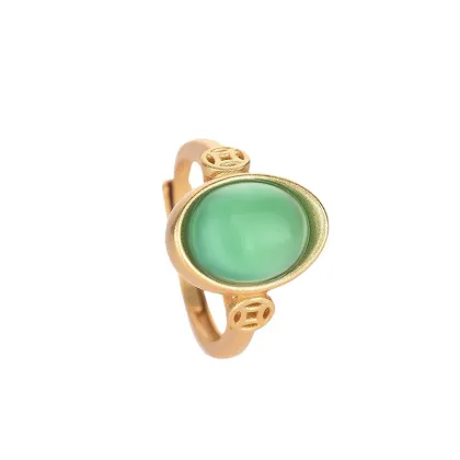 Classical Copper-Plated Gold Ring Of Imperial Court