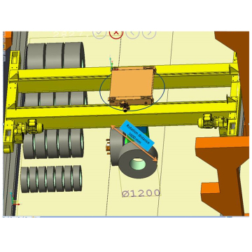 Smart Intelligent Stacker Crane Overhead สำหรับสายคอยล์เหล็กอัตโนมัติ - ราคา 5 ตันขาย