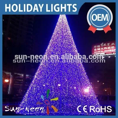 Outdoor Giant 6m 10m Giant Christmas Tree / led christmas cone tree light