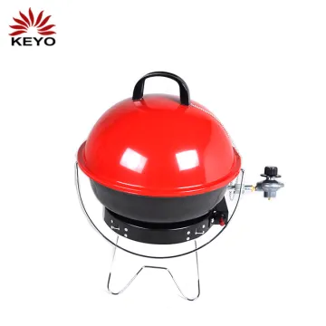 Gas Smokeless Barbeque Kettle Grill Portable Gas Grill Barbecue Table Top Bbq Gas Grill