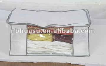 plain tote bag with vacuum storage bag inside