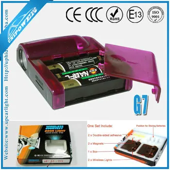 7G no drill no wire type wireless logo light 3W CREE chip DC 12V-24V more than 300 logo can be choose