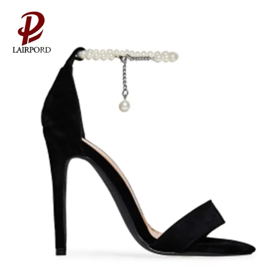 black new design cheap sandals for girls