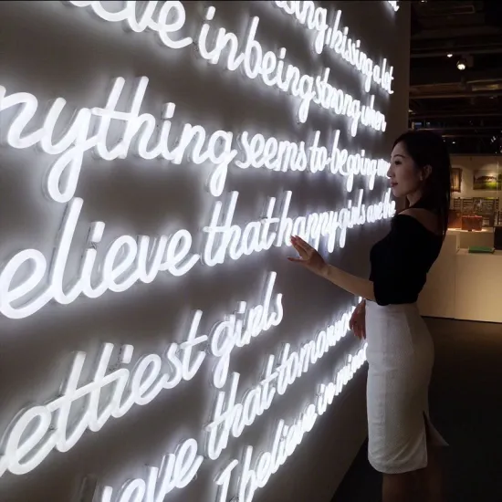 WALL MOUNTED NEON SIGN BOARD