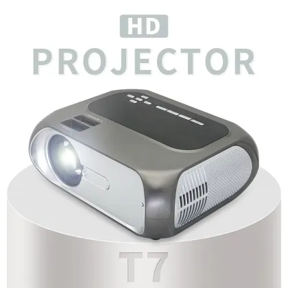 2020 T7 Digital Infocus 200 Ansi Big Wireless Screen Projection Projector with Speaker