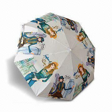 3-fold Umbrella with Aluminum Ribs and Plastic Handle