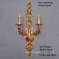 European Style Zinc Alloy French Candle Crystal Wall Lamp