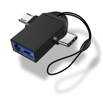 Aluminum Alloy USB Female to TYPE-C Micro Two-in-One Converter: Your Ultimate OTG Adapter for Data Charging